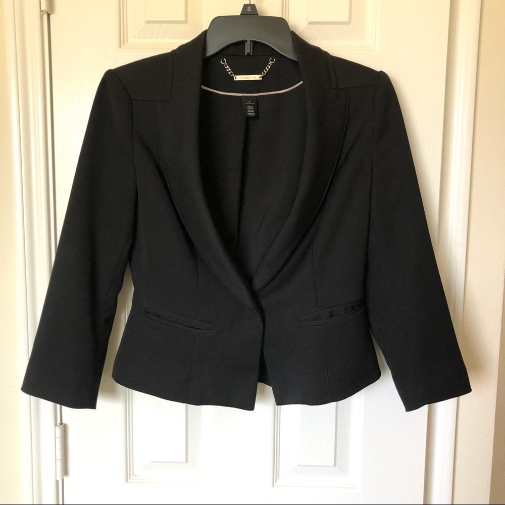 White House Black Market Womens Blazer Black